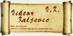 Viktor Kaljević vizit kartica